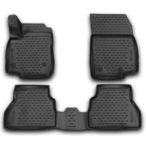 Коврики в салон Ford B-MAX 2012-2018, полиуретан 3D Element, Черный, Арт. NLC.3D.16.64.210k
