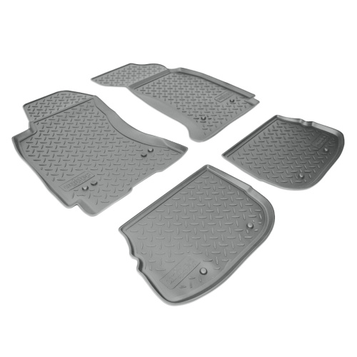 Коврики в салон Audi A4 (B5) 1994-1999 Седан, полиуретан Norplast, Серый, Арт. NPLPO0528G