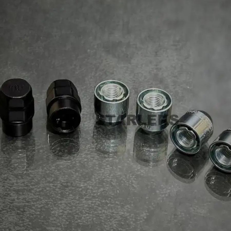 Гайки секретные M12x1.5 Конус h-23.5мм закрытая, Хром, Спец Ключ, Арт. 416445SX2KEY