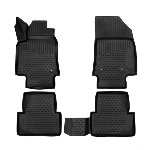 Коврики в салон Citroen C3 Aircross 2017-2021, полиуретан 3D Element, Черный, Арт. ELEMENT3D01826210K