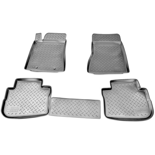 Коврики в салон Kia Rio  2005-2009 Седан, полиуретан Norplast, Серый, Арт. NPL-Po-43-31-G