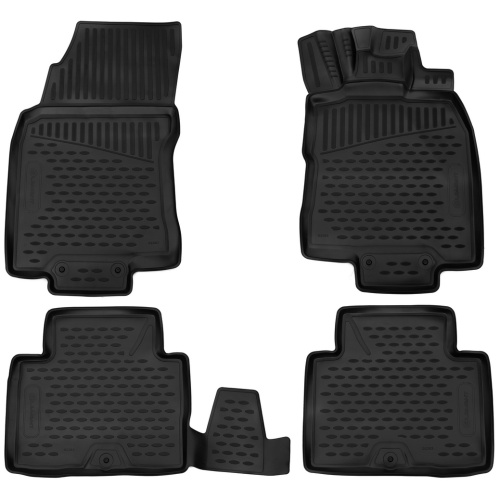 Коврики в салон Nissan X-Trail (T32) 2013-2019, полиуретан 3D Element, Черный, П.Р. Арт. ELEMENT3D02263210