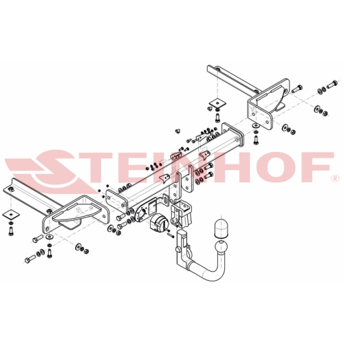 Фаркоп Opel Astra (J) GTC 2011-2015 Steinhof Арт. O104