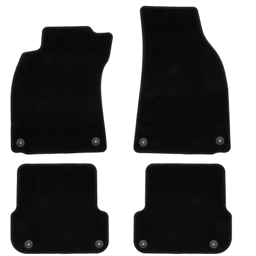 Коврики в салон Audi A4 (B7) 2004-2009 Седан, ткань Klever эконом, Черный, Арт. KLEVER01040901200K