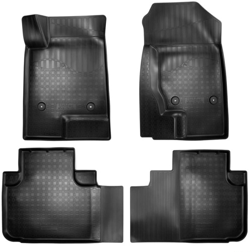 Коврики в салон Haval F7  2019-2022, полиуретан 3D Norplast, Черный, Арт. NPA10C28320