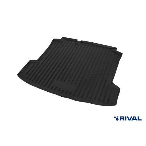 Коврик в багажник Volkswagen Polo  2009-2015 Седан, полиуретан Rival, Черный, Арт. RIV15804002