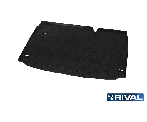 Коврик в багажник Ford EcoSport 2012-2018, полиуретан Rival, Черный, Арт. 11803003