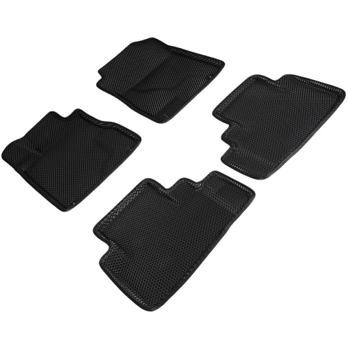 Коврики в салон Honda CR-V  2011-2015, 3D EVA Seintex "ромб", Черный, Арт. 95294