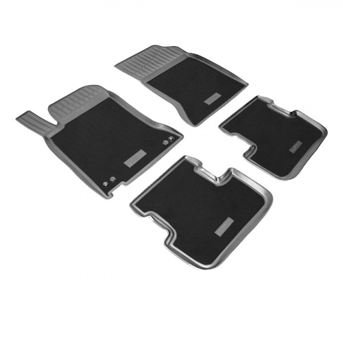 Коврики в салон Mercedes A (W176) 2012-2015, комбинированные 3D Norplast, Черный, Арт. NPA10C56050CM