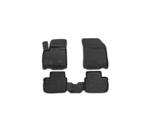 Коврики в салон Suzuki SX4 2006-2014 Hb, полиуретан Element, Черный, Арт. CARSZK00003