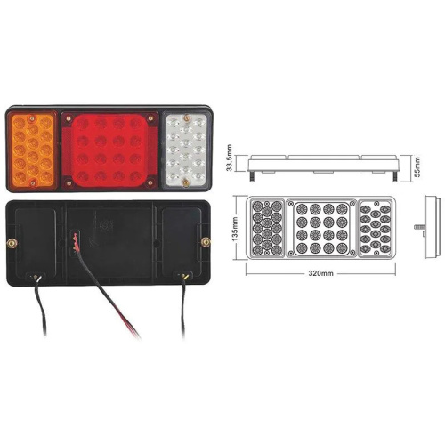 Фонарь задний  Isuzu Elf NMR85 2014- FL LED, (L+R) комплект Арт. SD200324V