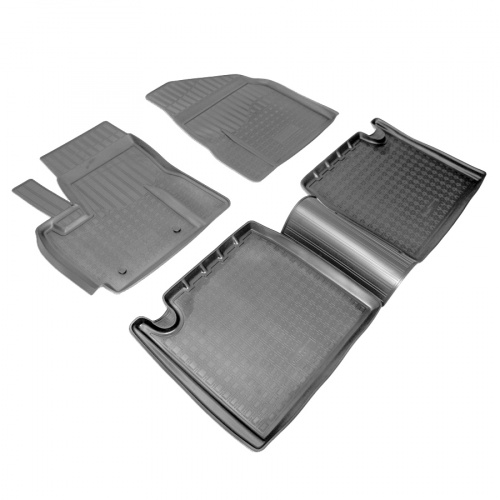 Коврики в салон Lifan X60 2011-2015, полиуретан Norplast, Черный, Арт. NPA11C51800