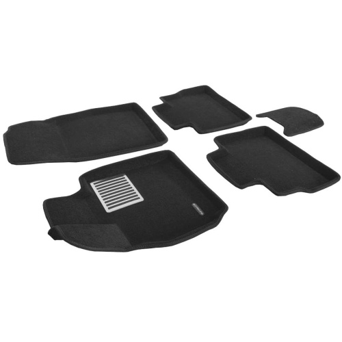 Коврики в салон EXEED RX 2022-, 3D ткань Euromat LUX, Черный, Арт. EM3D001427