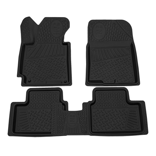 Коврики в салон Kia Ceed  2012-2015 Хэтчбэк 5 дв., резина Rezkon, Черный, Арт. 1021005200