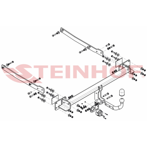 Фаркоп Mercedes C (C204) 2011-2015 FL Купе Steinhof Арт. M150