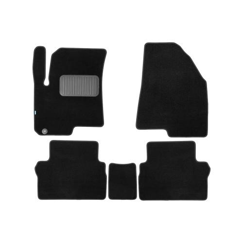 Коврики в салон Jetour X50 2024-, текстильные Klever premium, Черный, Арт. KLEVER05A71466110KH