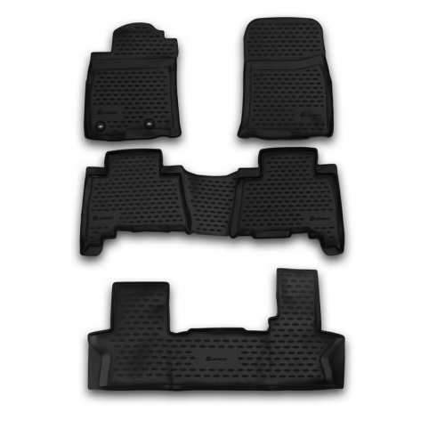 Коврики в салон Toyota Land Cruiser Prado (J150) 2013-2017 FL1 5 дв., полиуретан Element, Черный, 7 мест, 5 шт. Арт. NLC4876210K