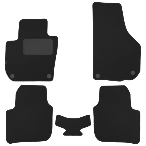 Коврики в салон Skoda Superb (3T) 2008-2013 Лифтбек, текстильные Klever premium, Черный, Арт. KLEVER03451122110KH