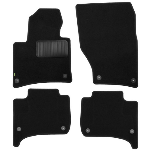 Коврики в салон Volkswagen Touareg  2002-2007, текстильные Klever standart, Черный, Арт. KLEVER02510101210KH
