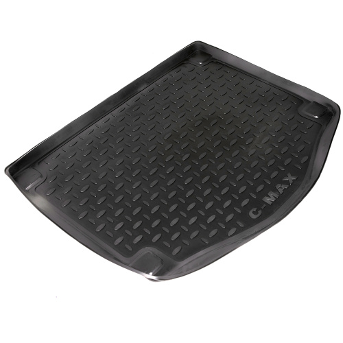 Коврик в багажник Ford C-MAX (Mk1) 2003-2007, полиуретан Seintex, Черный, Арт. 82327