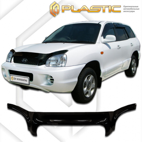 Дефлектор капота Ca-Plastic для Hyundai Santa Fe, арт.2010010102791