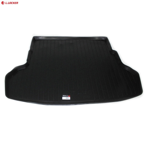 Коврик в багажник Hyundai Solaris 2010-2014 Седан, пластик, L.Locker, Черный, Арт. 0103010600
