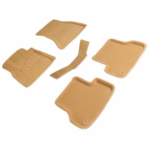 Коврики в салон Audi A6 (C7) 2011-2014 Седан, 3D ткань Seintex , Бежевый, Арт. 88507