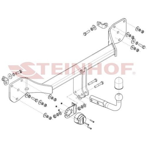 Фаркоп Mercedes GLB (X247) 2019- Steinhof Арт. M188
