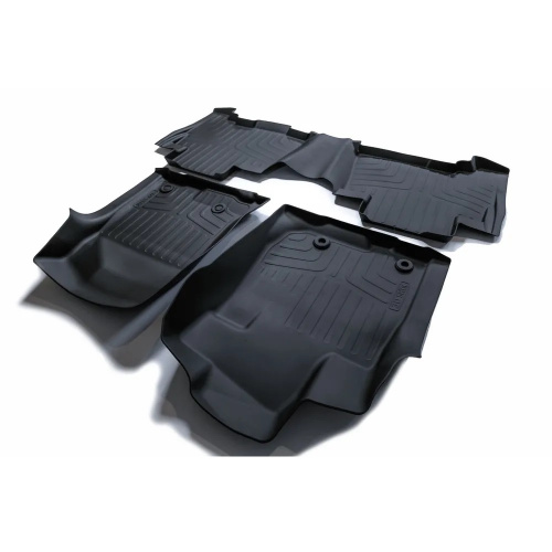 Коврики в салон Toyota Land Cruiser Prado (J150) 2013-2017 FL1 5 дв., резина 3D SRTK LUX, Черный, Арт. 3D.LE.GX.10G.08002