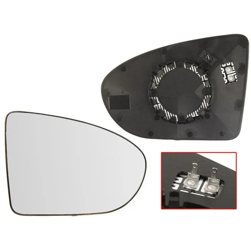 Зеркальный элемент  Nissan Qashqai (J10) 2006-2010 Обогрев/ сферическое, справа (R) Арт. ST1210016