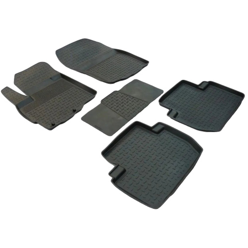 Коврики в салон Mitsubishi Outlander  2012-2014, резина Seintex выс. борт, Черный, Арт. 82129