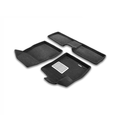 Коврики в салон Jaecoo J6 2025-, 3D ткань Euromat LUX, Черный, Арт. EM3D000032
