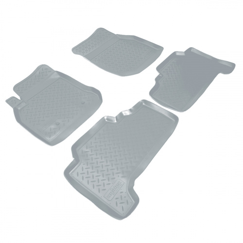 Коврики в салон Toyota Land Cruiser 100 1998-2002, полиуретан Norplast, Черный, Арт. NPLPO8839G