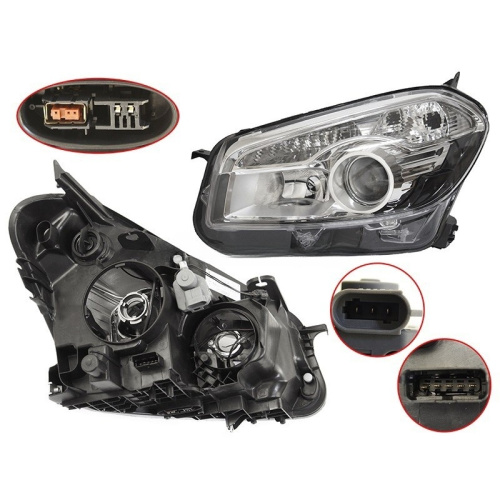 Фара  Nissan Qashqai (J10) 2010-2013 FL ксенон, с эл.корректором (Евросвет), слева (L) Арт. 20F788062B