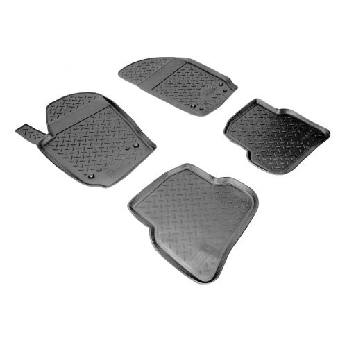 Коврики в салон Volkswagen Polo  2009-2015 3 дв., полиуретан Norplast, Черный, Арт. NPLPO9541