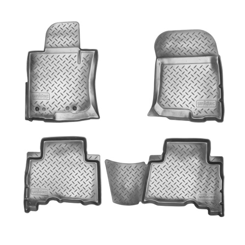 Коврики в салон Toyota Land Cruiser Prado (J150) 2013-2017 FL1 5 дв., полиуретан Norplast, Черный, Арт. NPL-Po-88-54