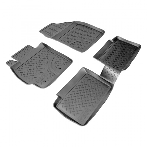 Коврики в салон Toyota Auris 2006-2010 5 дв., полиуретан Norplast, Черный, Арт. NPLPO8802