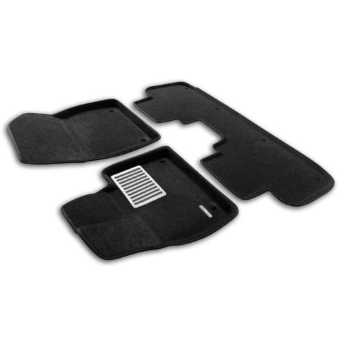 Коврики в салон Lixiang Li L9 2022-, 3D ткань Euromat LUX, Черный, Арт. EM3D005740