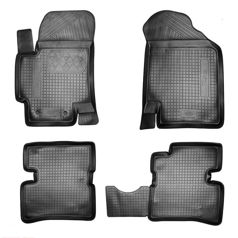 Коврики в салон Kia Rio  2005-2009 Седан, полиуретан Norplast, Черный, Арт. NPL-Po-43-30