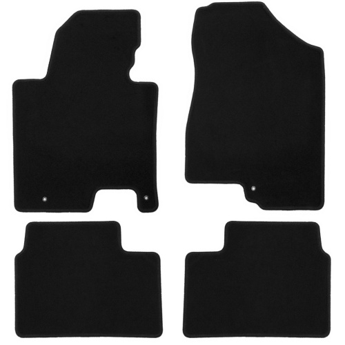 Коврики в салон Kia Ceed  2012-2015 Хэтчбэк 5 дв., текстильные Klever эконом, Черный, Арт. KVR01254501200K