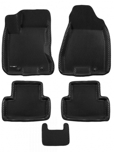 Коврики в салон Nissan X-Trail (T31) 2007-2011, 3D EVA Euromat, Черный, Арт. EM3DEVA003721
