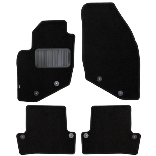 Коврики в салон Volvo S60  2000-2004, текстильные Klever standart, Черный, Арт. KLEVER02501001210KH