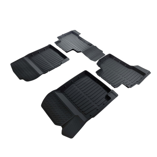 Коврики в салон Suzuki Grand Vitara 2005-2008 5 дв., резина 3D SRTK LUX, Черный, Арт. 3D.SUZ.GR.V.05G.02058