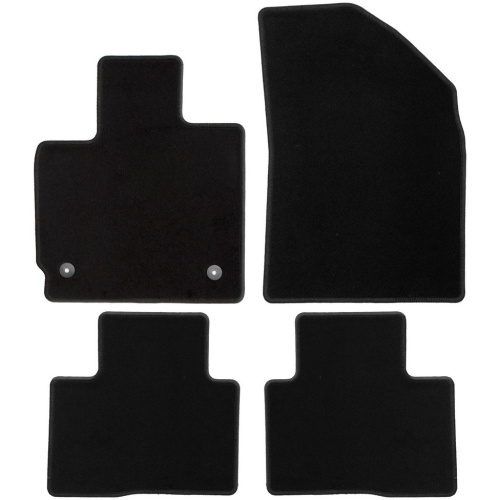 Коврики в салон EXEED TXL  2021- FL, текстильные Klever эконом, Черный, Арт. KLEVER0110600301200K