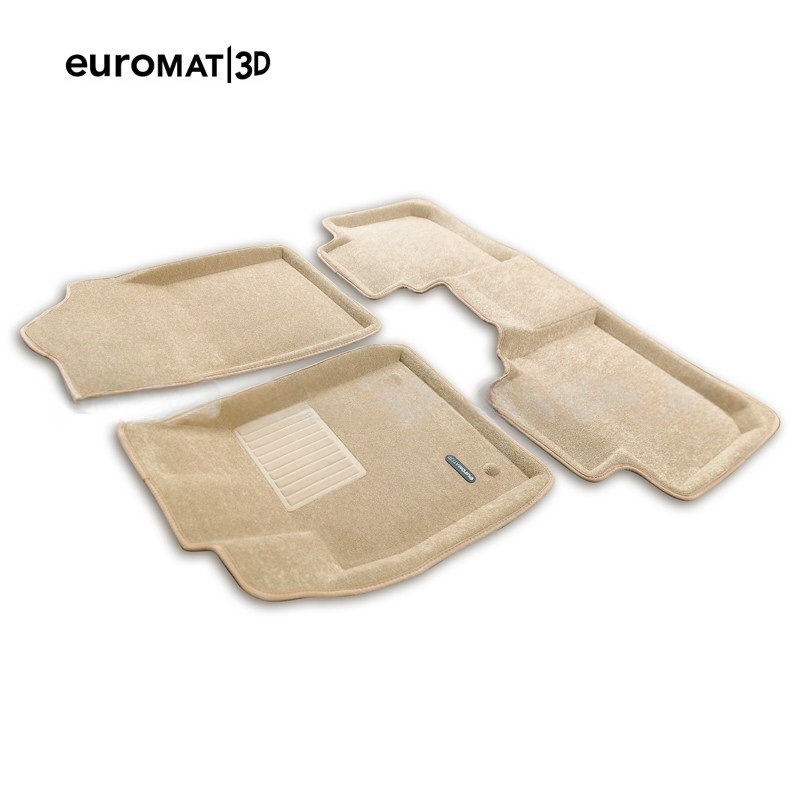 Коврики в салон Lexus ES  2012-2015, 3D ткань Euromat Business, Бежевый, Арт. EMC3D003214T
