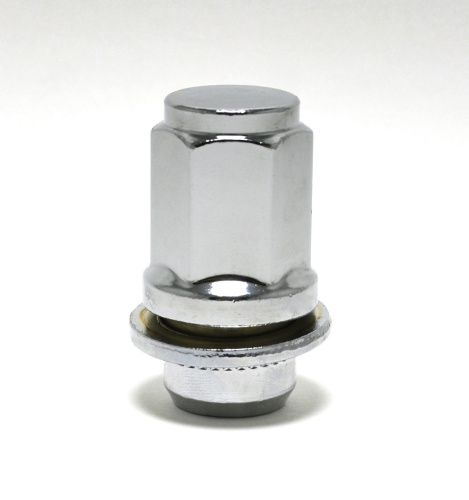Гайка колеса M14x1.5 Прессшайба h-47мм закрытая, Хром, Ключ 21, D головы 20мм Арт. 744848HT