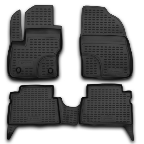 Коврики в салон Ford C-MAX (Mk1) 2003-2007, полиуретан Element, Черный, Арт. ELEMENT1607210K