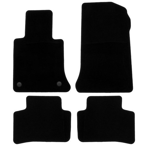 Коврики в салон Mercedes GLK (X204) 2008-2012, ткань Klever эконом, Черный, Арт. KLEVER01342201200K