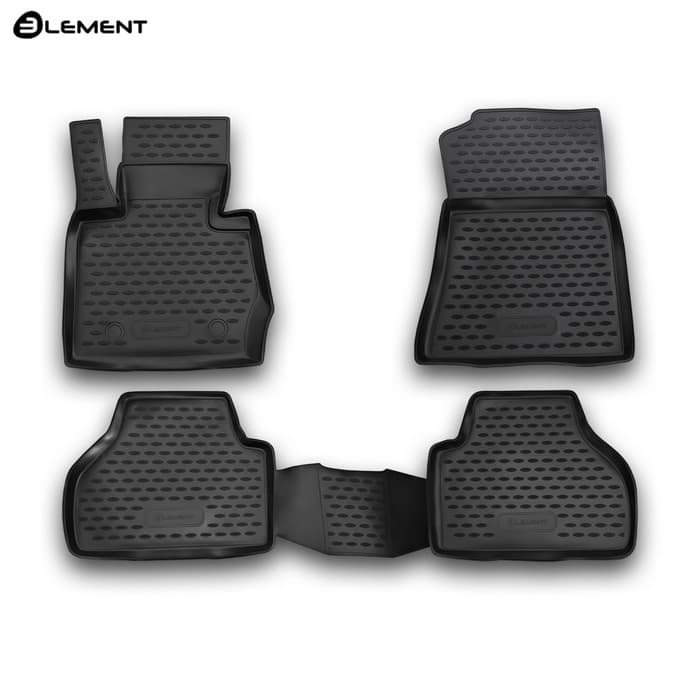 Коврики в салон BMW X3 (F25) 2010-2014, полиуретан Element, Черный, Арт. NLC.05.30.210kh