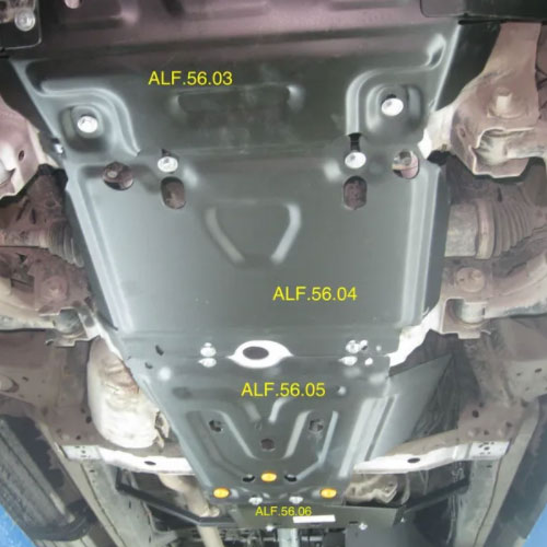 Защита радиатора JAC T6 2015- V-2,0MT; 2,0TD Арт. ALF5603st